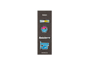 Finisterre Blue Pin Badges