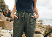Fawkes Drawstring Linen Trouser