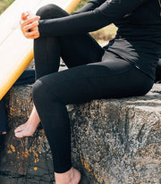 Women's base layer leggings from Finisterre are durable and comfortable, the perfect choice for surfing and skiing