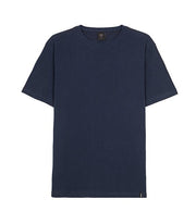 Front of mens navy organic cotton t-shirt by Finisterre 