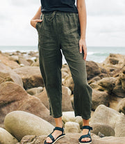 Fawkes Drawstring Linen Trouser