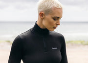 Vela Long Sleeve 1/4 Zip Bamboo Base Layer